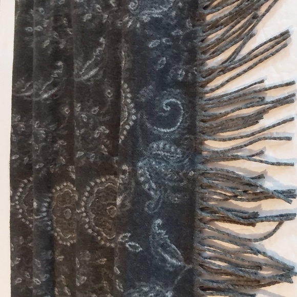 Cashmink Luxe Neutral Black/Gray Butter Soft elegant Dress Scarf Wrap Shawl - Picture 5 of 7